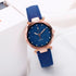 Korean Rhinestone Rose Gold Watch Female Belt Clock Watch